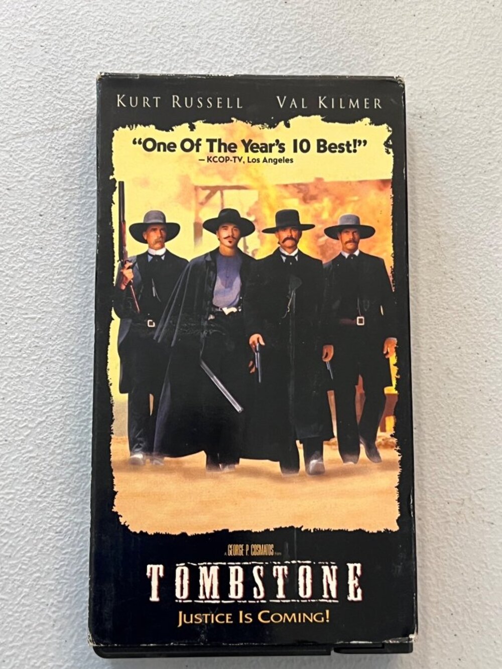 Tombstone 1993 VHS Western Kurt Russell Val Kilmer Movie Pre-Owned